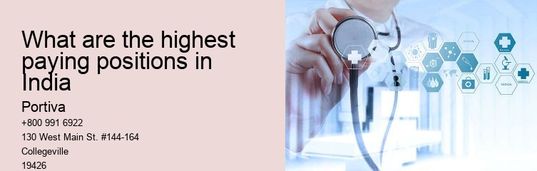 What are the highest paying positions in India